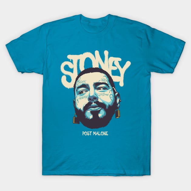 Post Malone T-Shirt by bikonatics